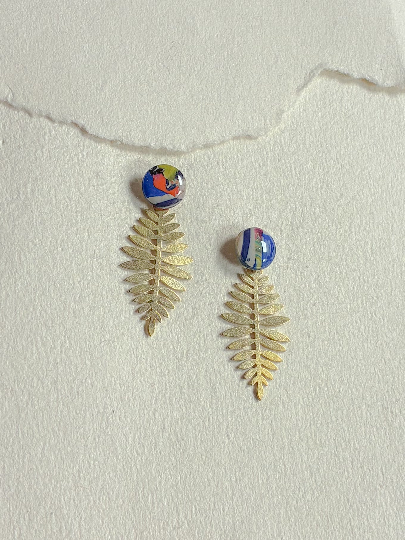 Unika dot /// blad bagstykke