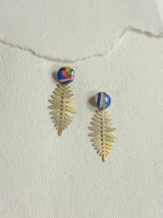 Unika dot /// blad bagstykke